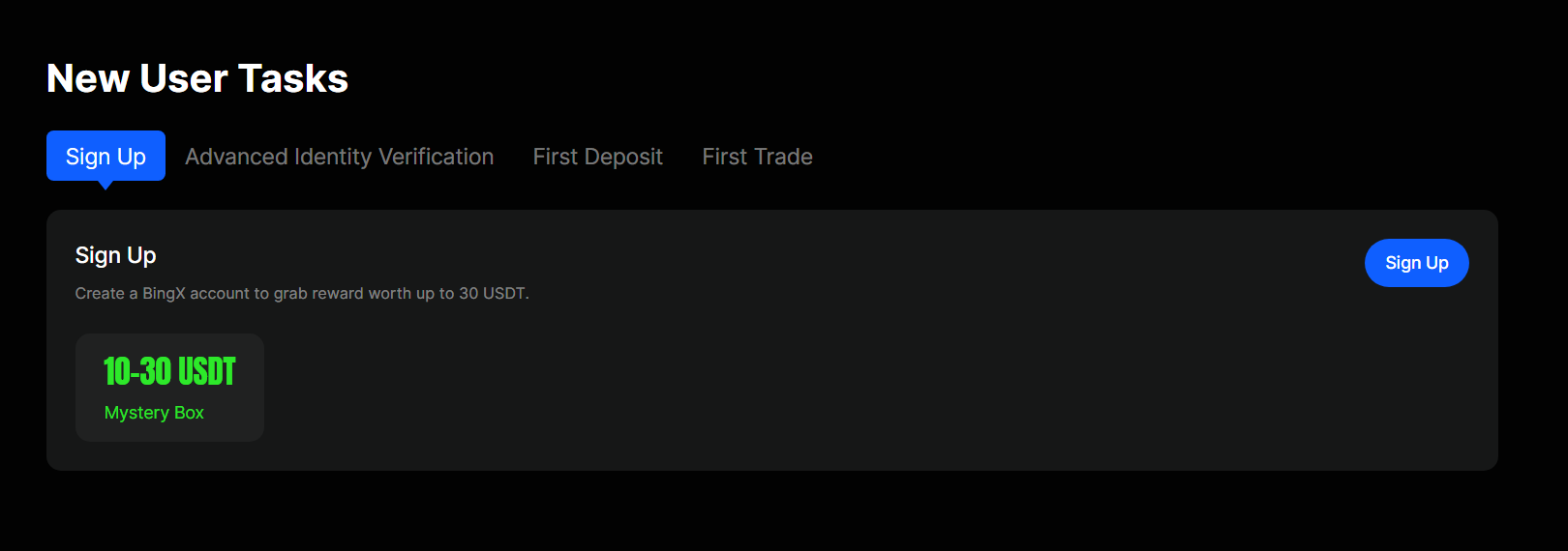 New User Rewards (Earn up to 1,500+ USDT)