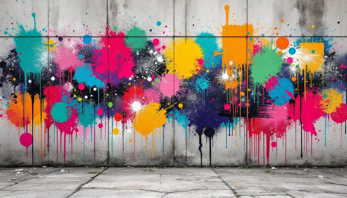 Different types of paint suitable for concrete surfaces.