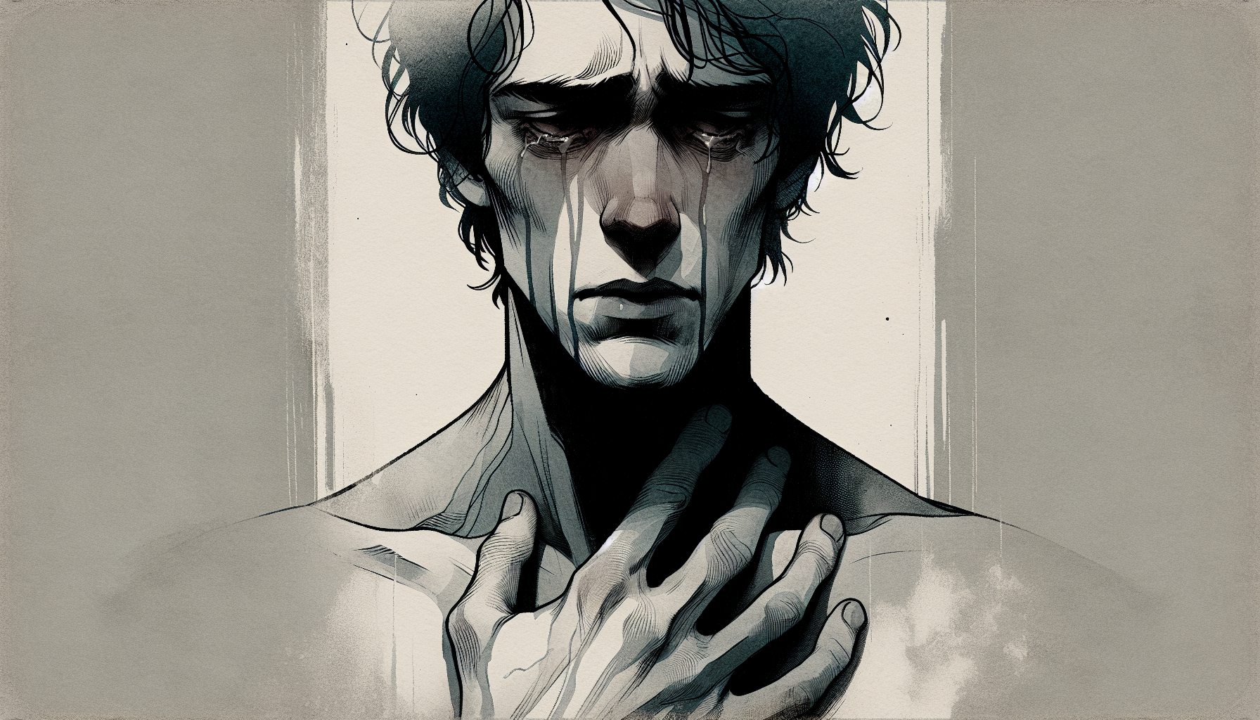 Illustration d'une personne ressentant de la douleur émotionnelle