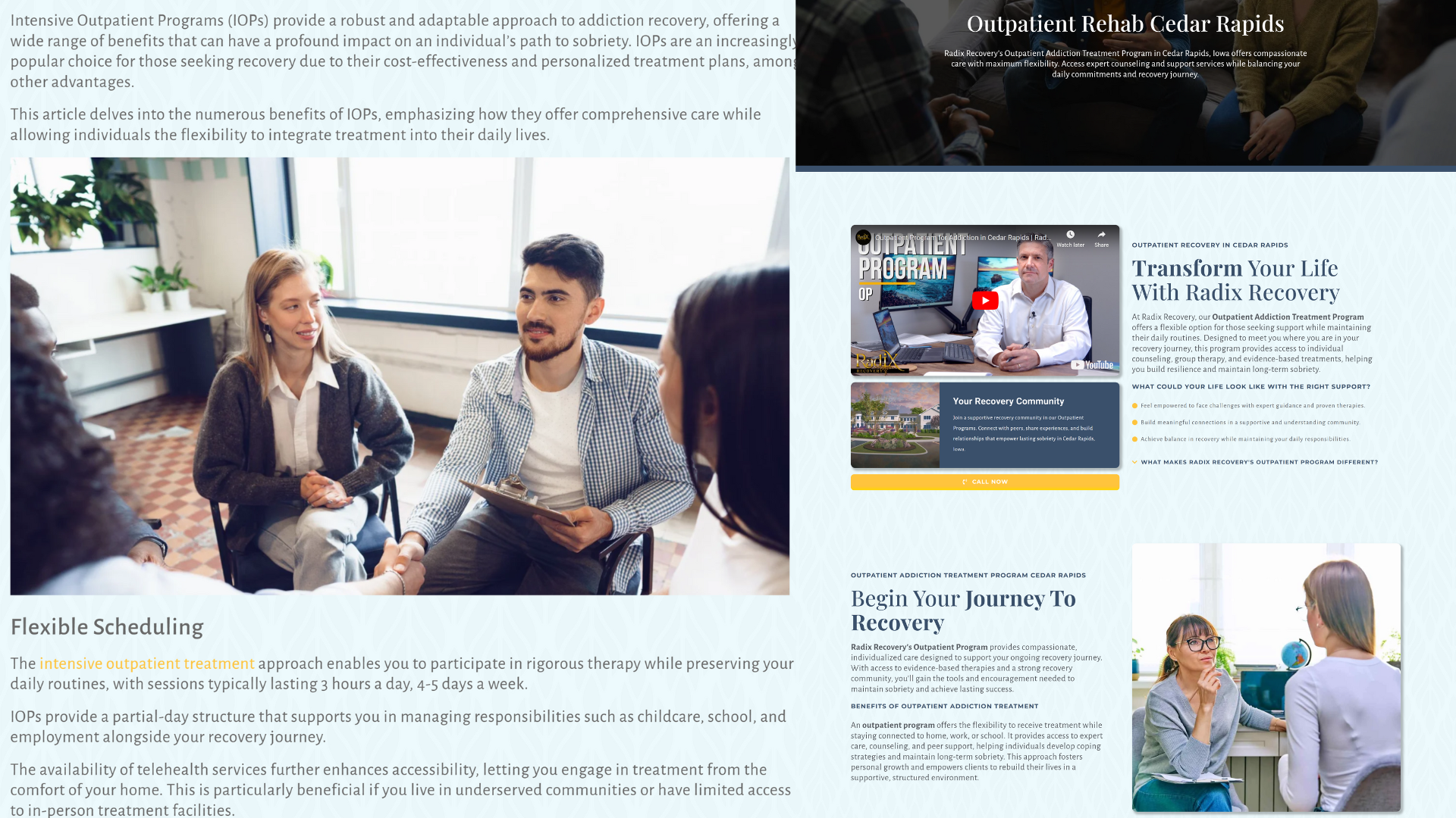 Rehab Lead Generation Website Design