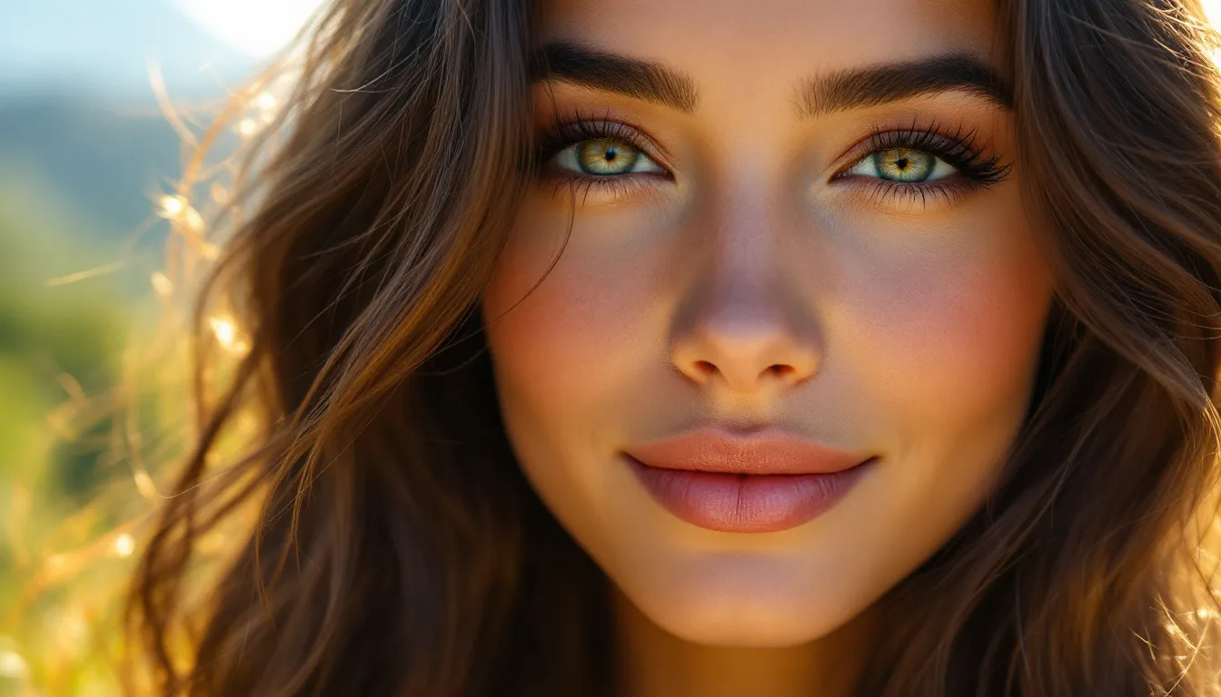 A close-up of healthy hair and skin, showcasing the benefits of shilajit for beauty.