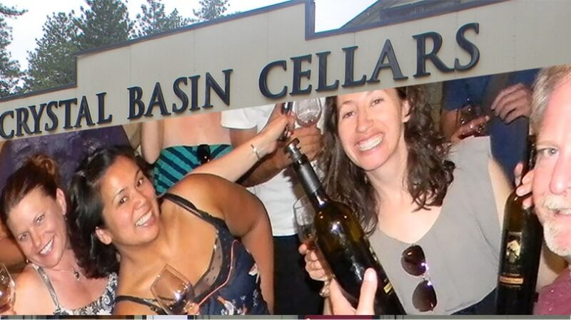 People enjoying their visit to Crystal Basin Cellars 