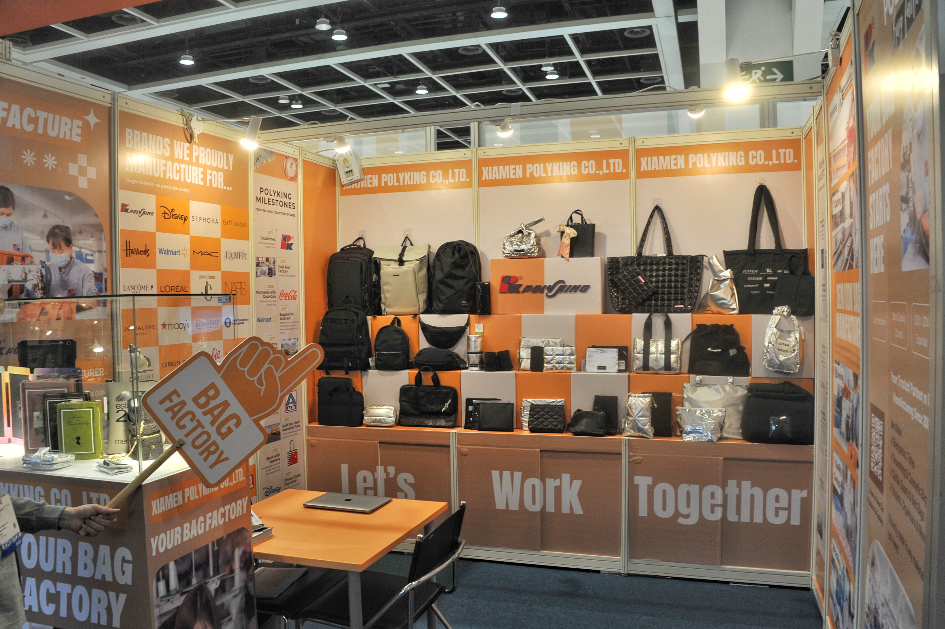 Polyking's booth at the Hong Kong Gifts & Premium Fair