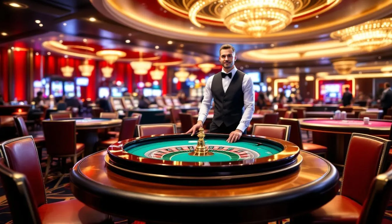 Een overzicht van casino's zonder Cruks, inclusief een afbeelding van een speeltafel.