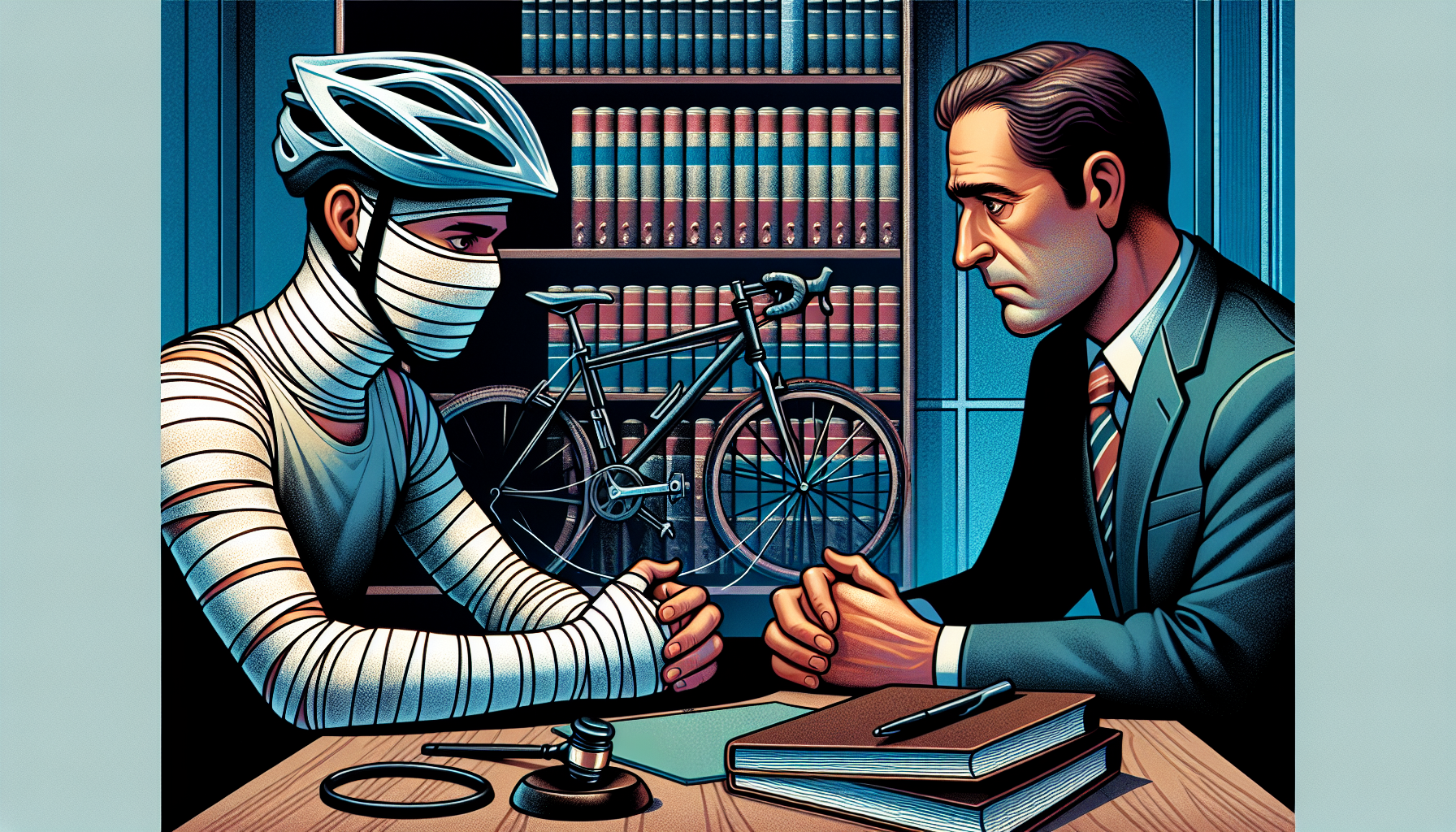 Bicycle accident lawyer providing legal assistance