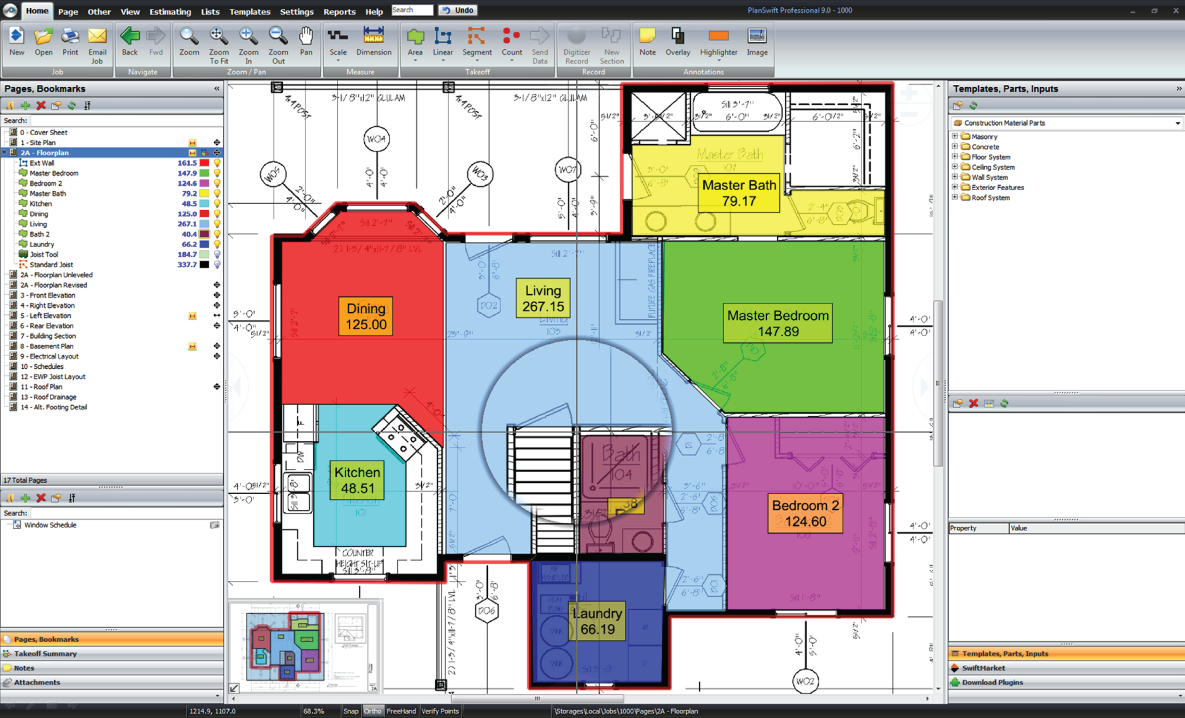 Project Drawings in the PlanSwift Construction Software
