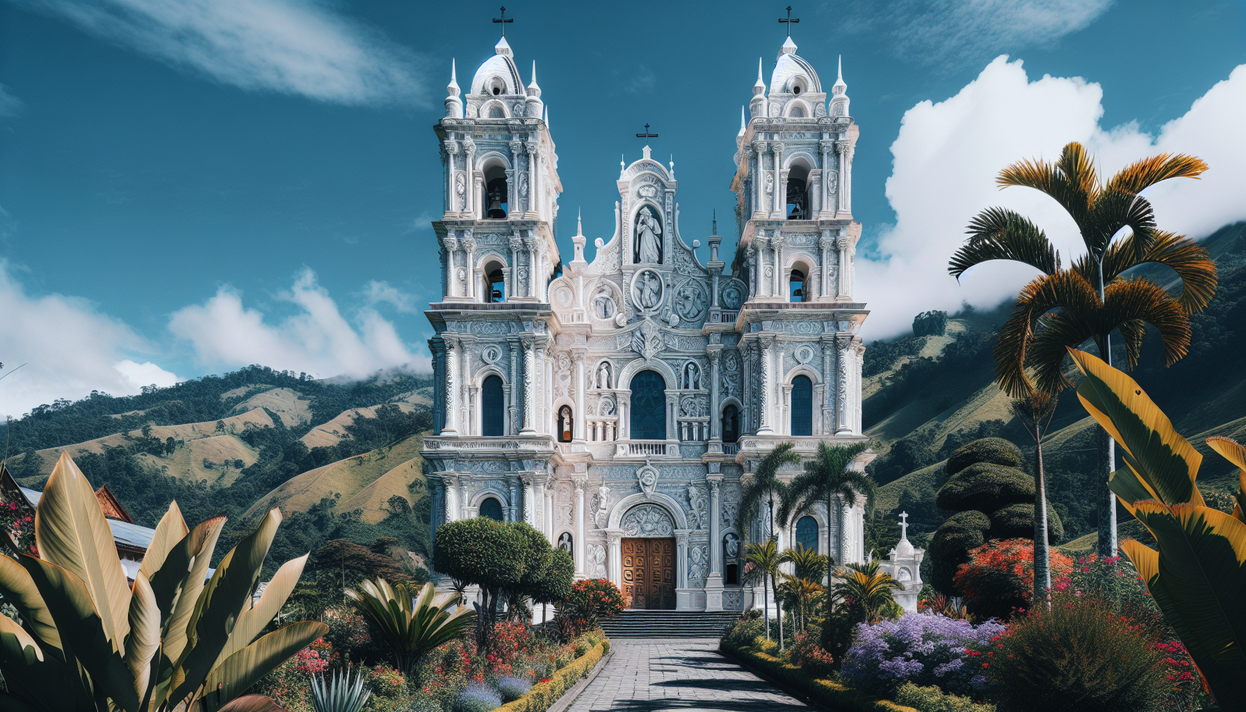 Stunning architecture of Iglesia de San Rafael in Zarcero