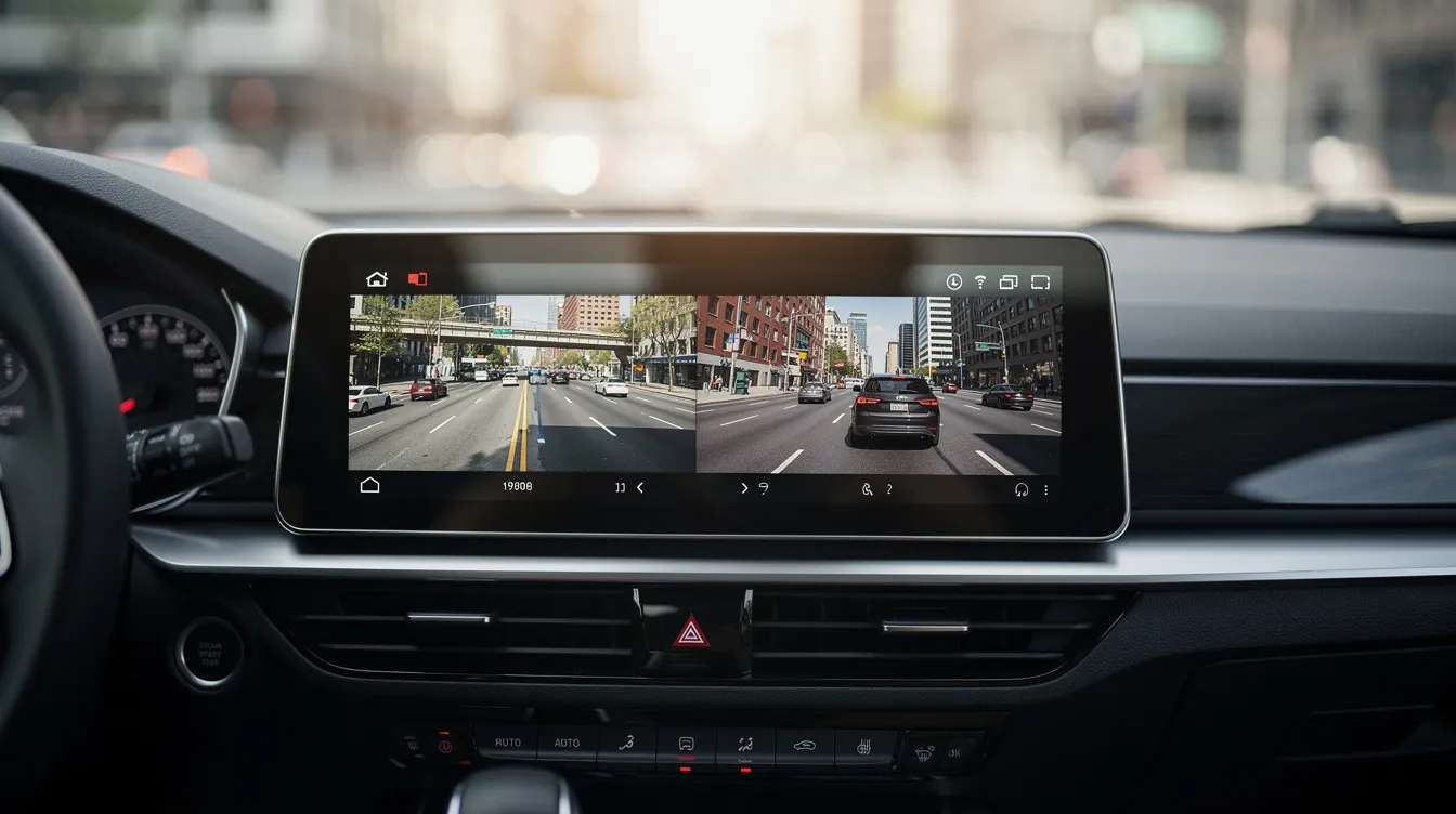Rear dash cam installation