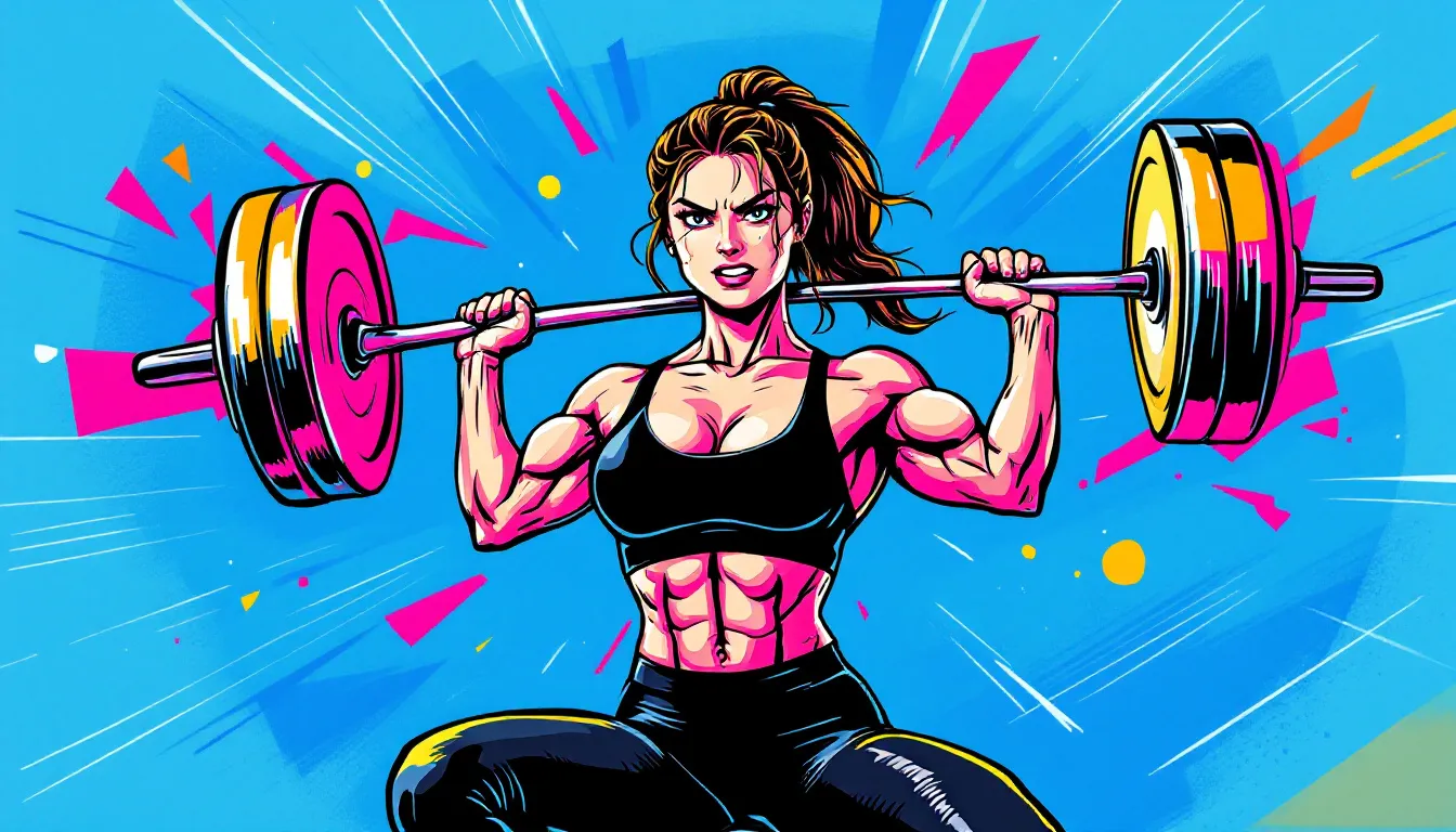 A woman lifting weights in a gym, demonstrating strength training for women.