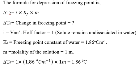 Step-by-step guide to calculate freezing point depression