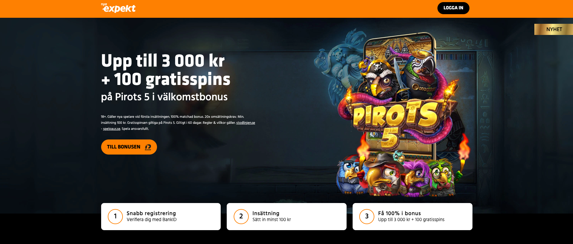 Expekt casino bonus