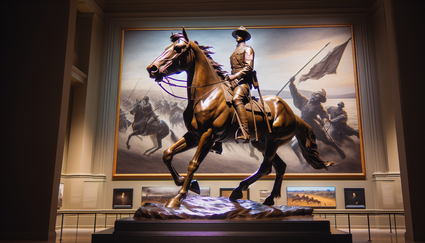 Sergeant Reckless statue at the National Museum of the Marine Corps