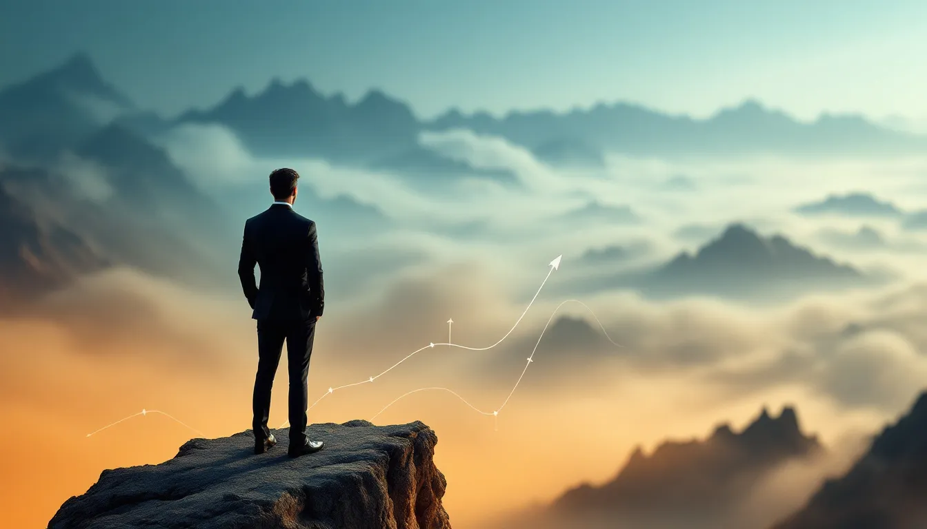 A visual representation of leading through uncertainty in a changing landscape.