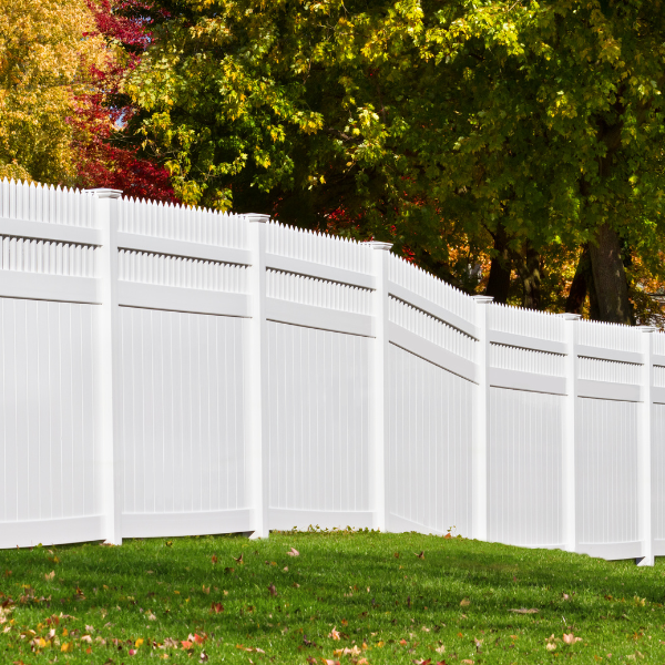 An image showing various vinyl fencing and gate options for Arizona ranches.