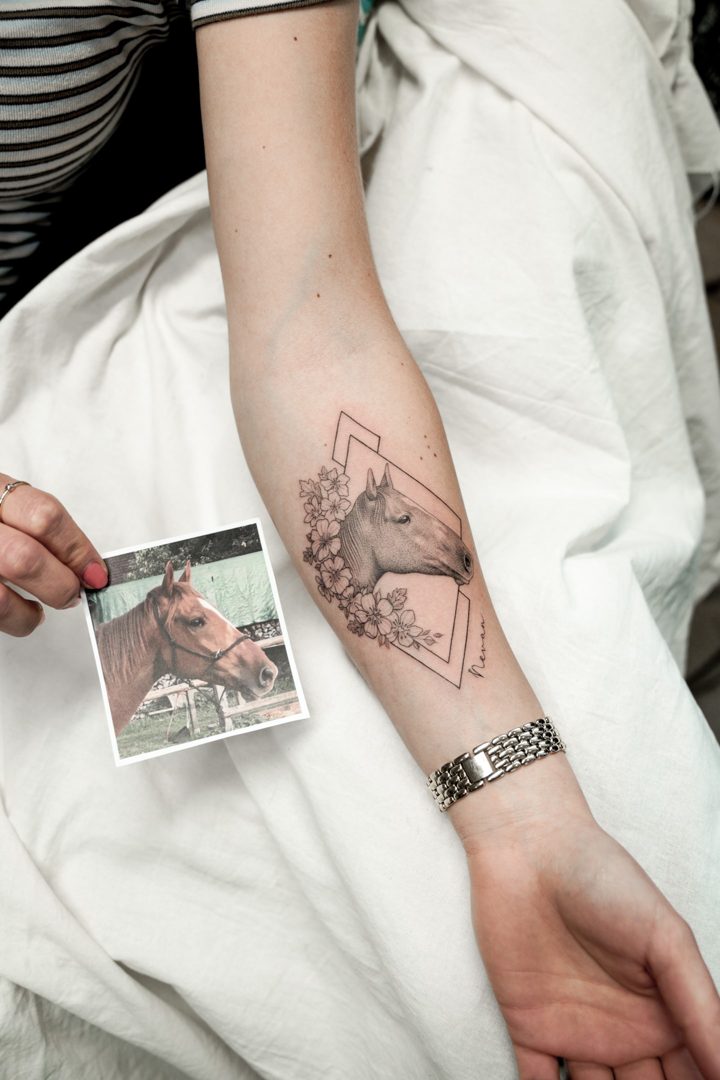Pferde Tattoo auf dem Arm