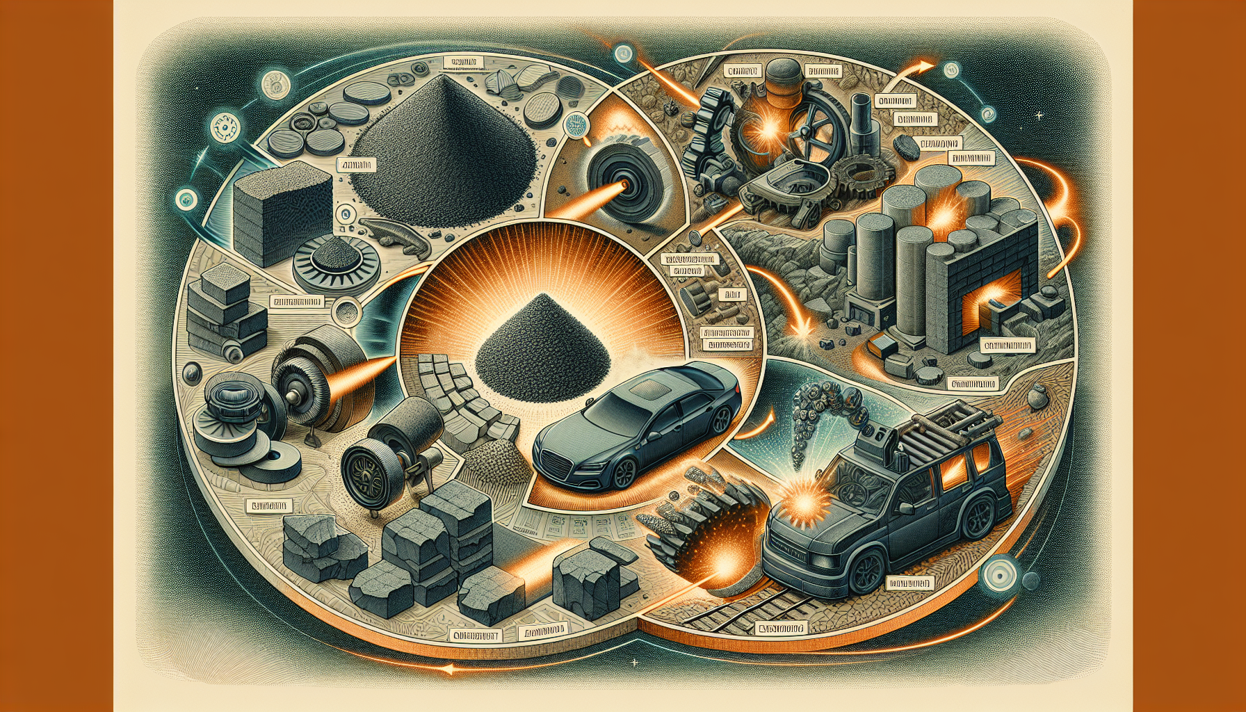 Various applications of silicon carbide powder including abrasives, ceramics, and electronics