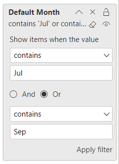 Configure defaults for your interactive reports