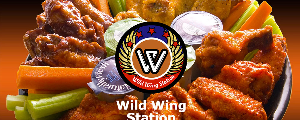 A plate of Wild Wing Station's signature dry rub wings.