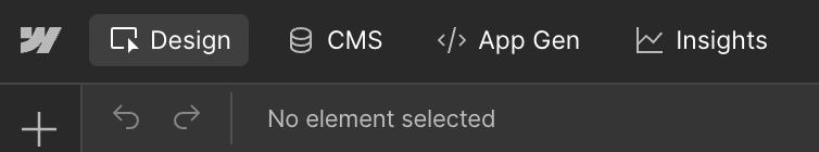 Click the main menu button in the top right of the header. The big W button