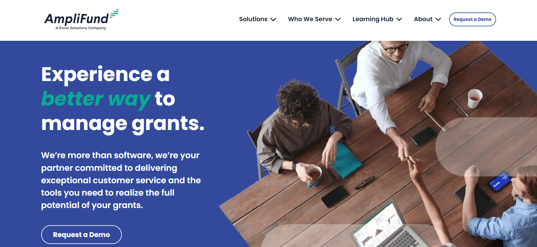 AmpliFund's homepage