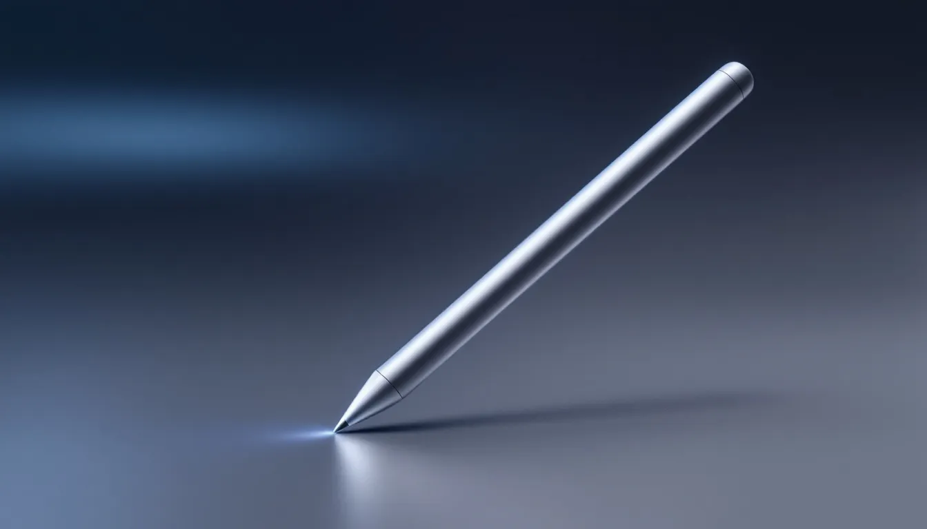Ein Apple Pencil Pro, der kreativ eingesetzt wird.