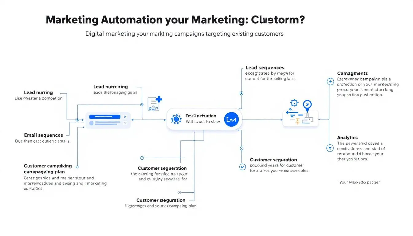 The image depicts a marketing team brainstorming and planning a digital marketing campaign, focusing on strategies to engage existing customers and attract potential customers. The team is reviewing campaign objectives and discussing various marketing channels, including social media and email marketing, to enhance brand awareness and drive campaign success.