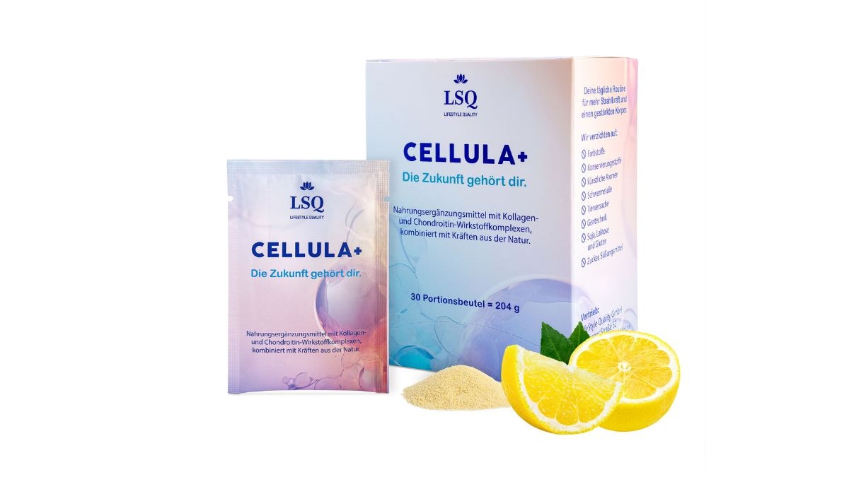 CELLULA+ Packung mit Sachets – hochwertige Nahrungsergänzung für Haut, Gelenke und Zellgesundheit