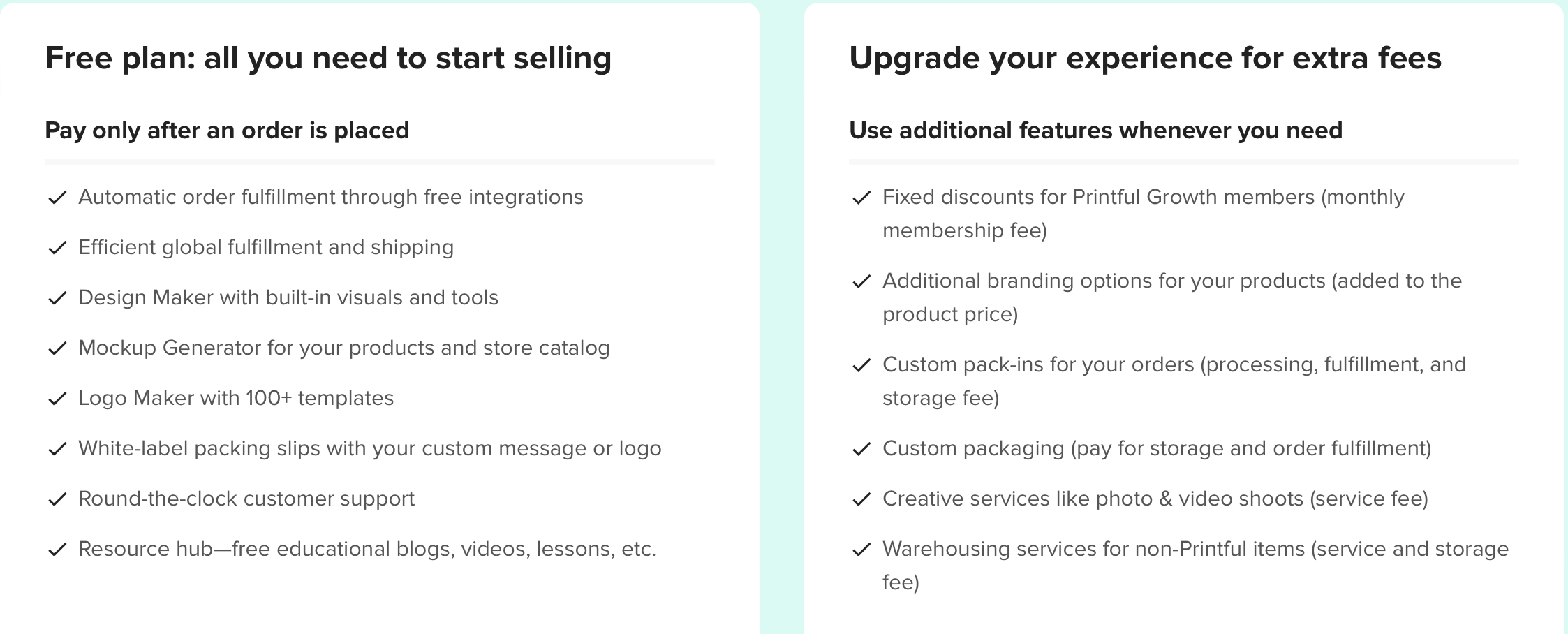 uk dropshipping suppliers - printful 