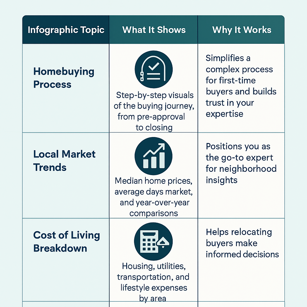 Content marketing for real estate infographic example.