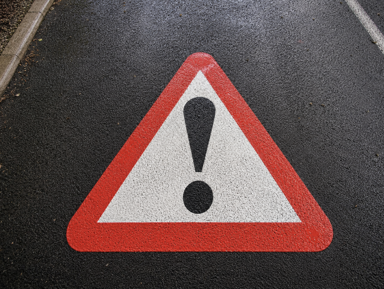 Thermoplastic Warning Sign Image