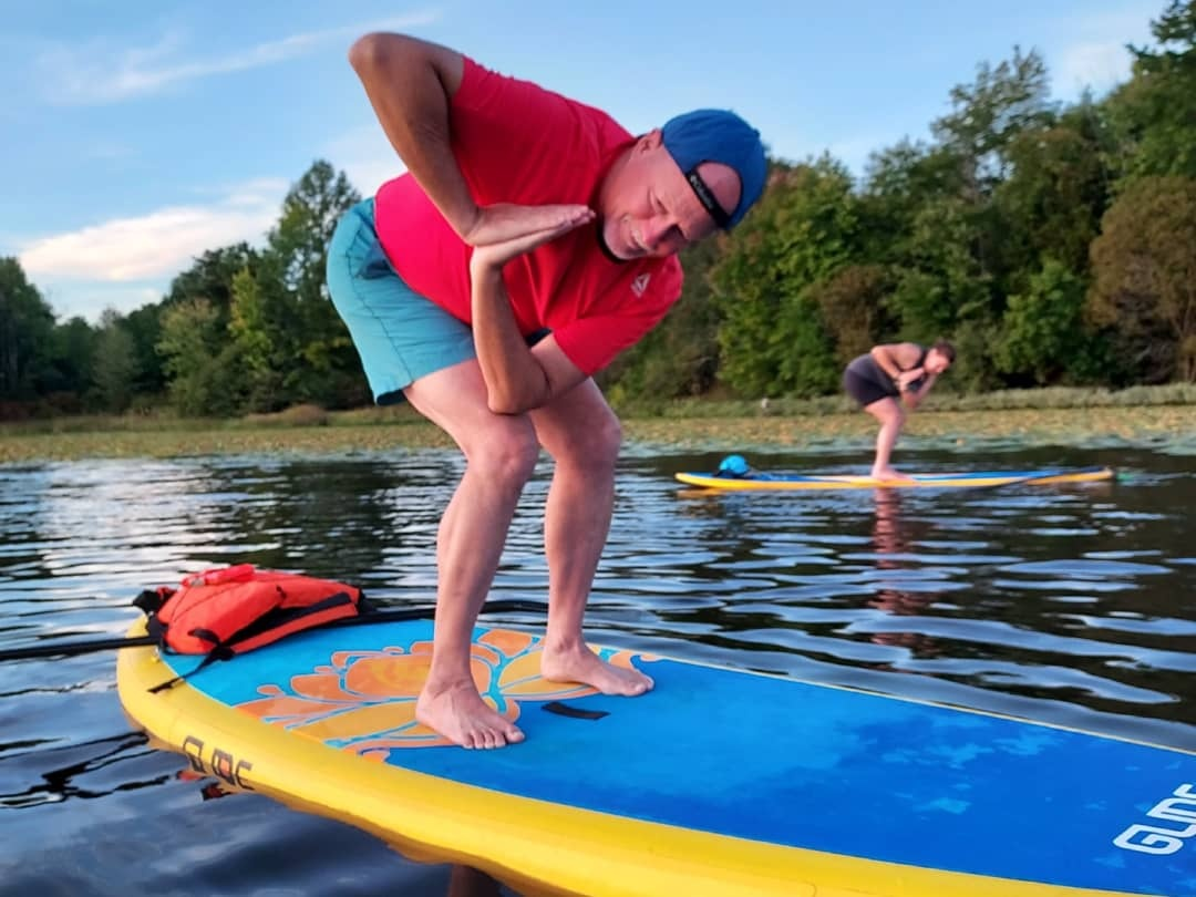 paddle boarding is a great workout