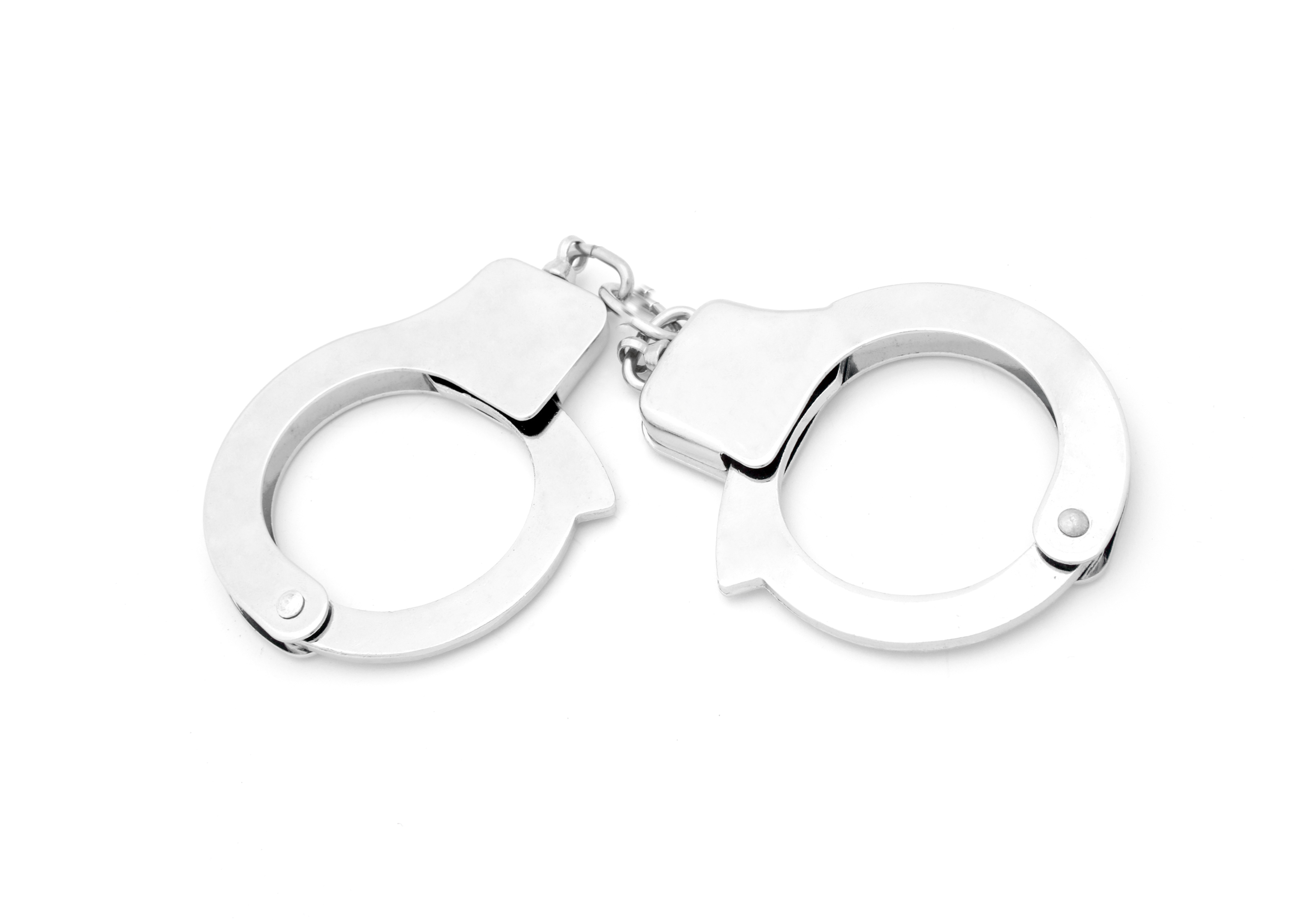 Handcuffs in high resolution - a vivid reminder that stealing is not an option.