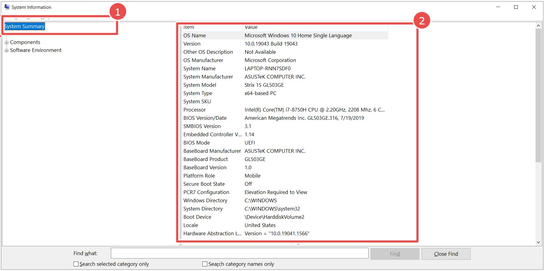 how to check ram in windows 10 system information