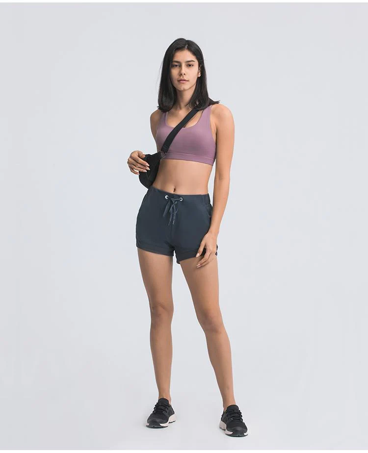 Cooling Air Running Shorts With Inner Tights And Pockets