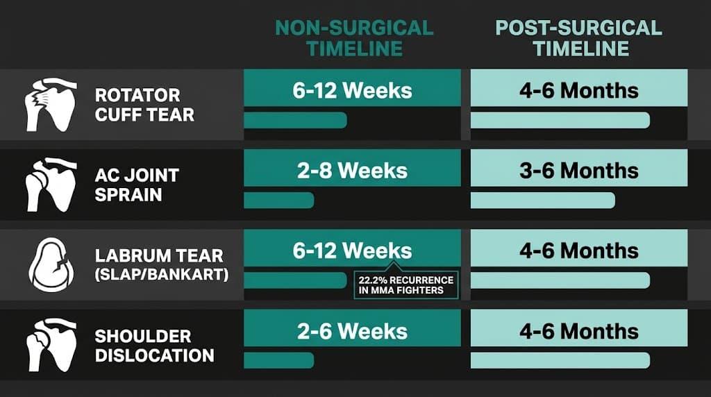 Not All Shoulder Injuries Heal on the Same Clock