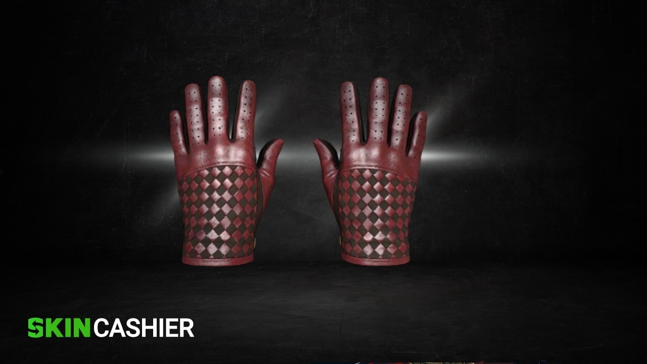 Driver Gloves Crimson Weave