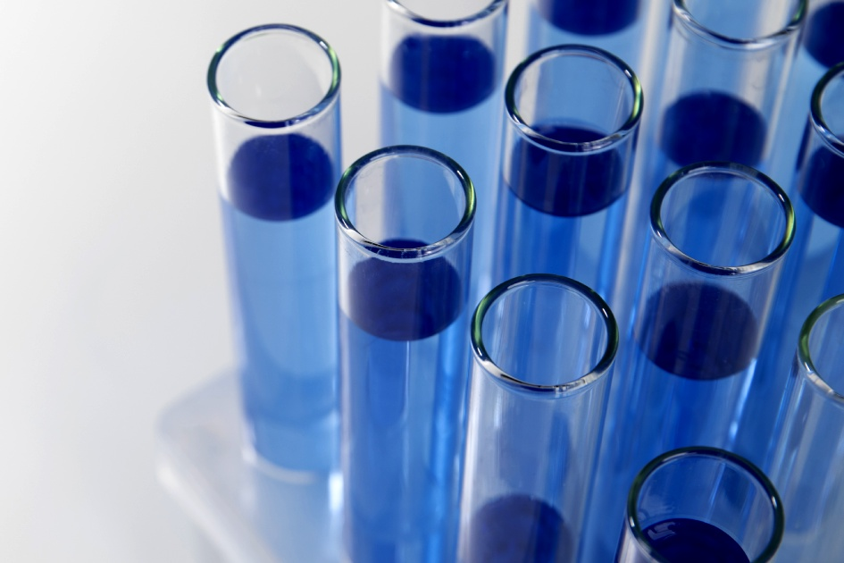 An image of a Methylene Blue Solution: A blue-colored liquid solution of Methylene Blue.