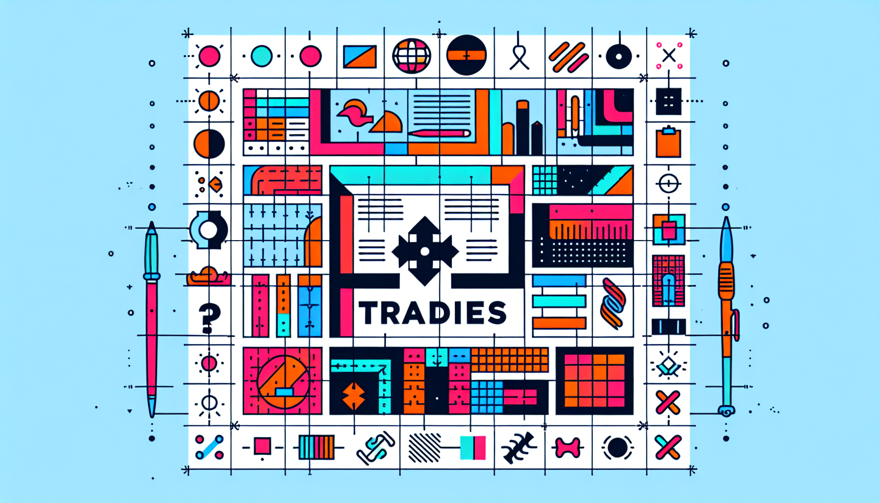 Simple and effective tradies logo design illustration