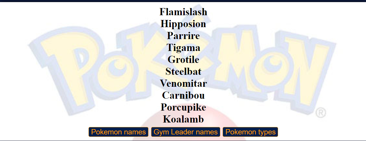 Used random pokemon generator to make a team and these were the 3