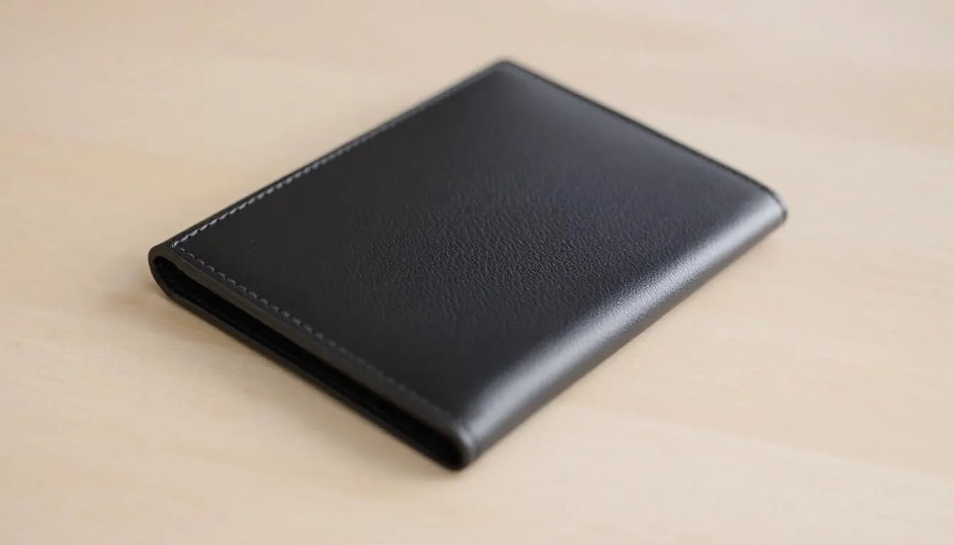 Een stoere heren portemonnee met een minimalistisch design.