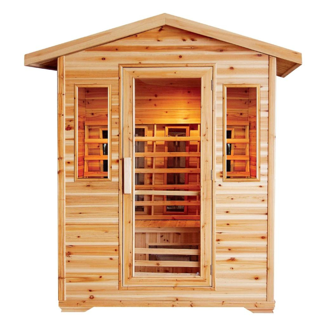 An image of the Sunray Cayenne 4-person outdoor home sauna