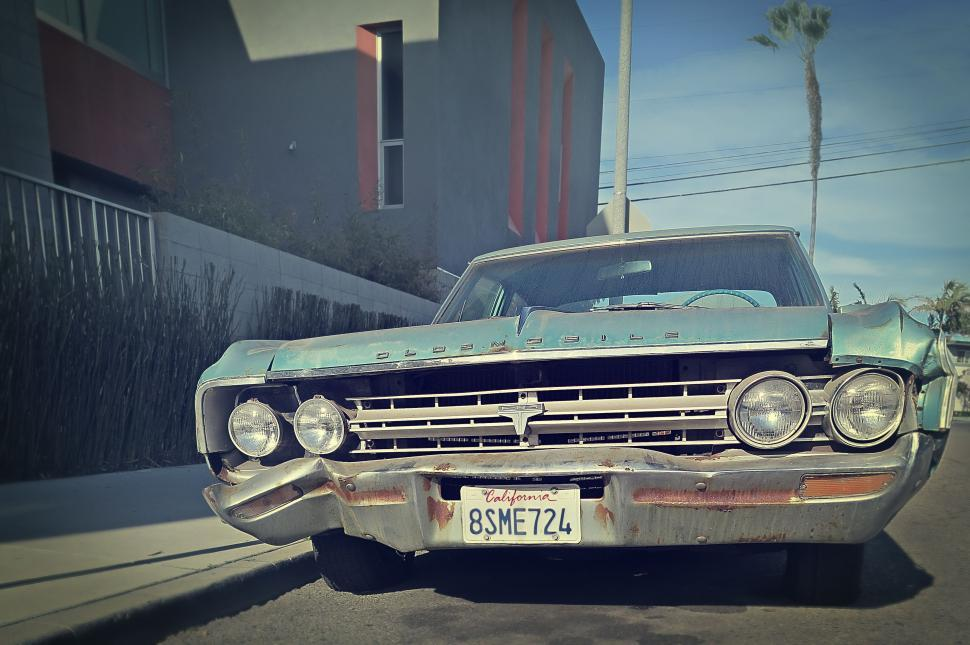 A car parked on a street for a long period of time