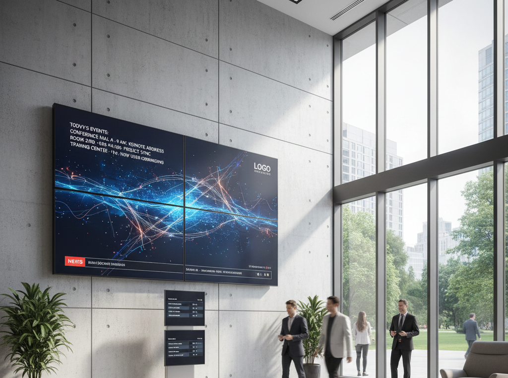 How to Set Up Digital Signage Multiple Displays? 2 the 5 ways to set up multiscreen digital signage