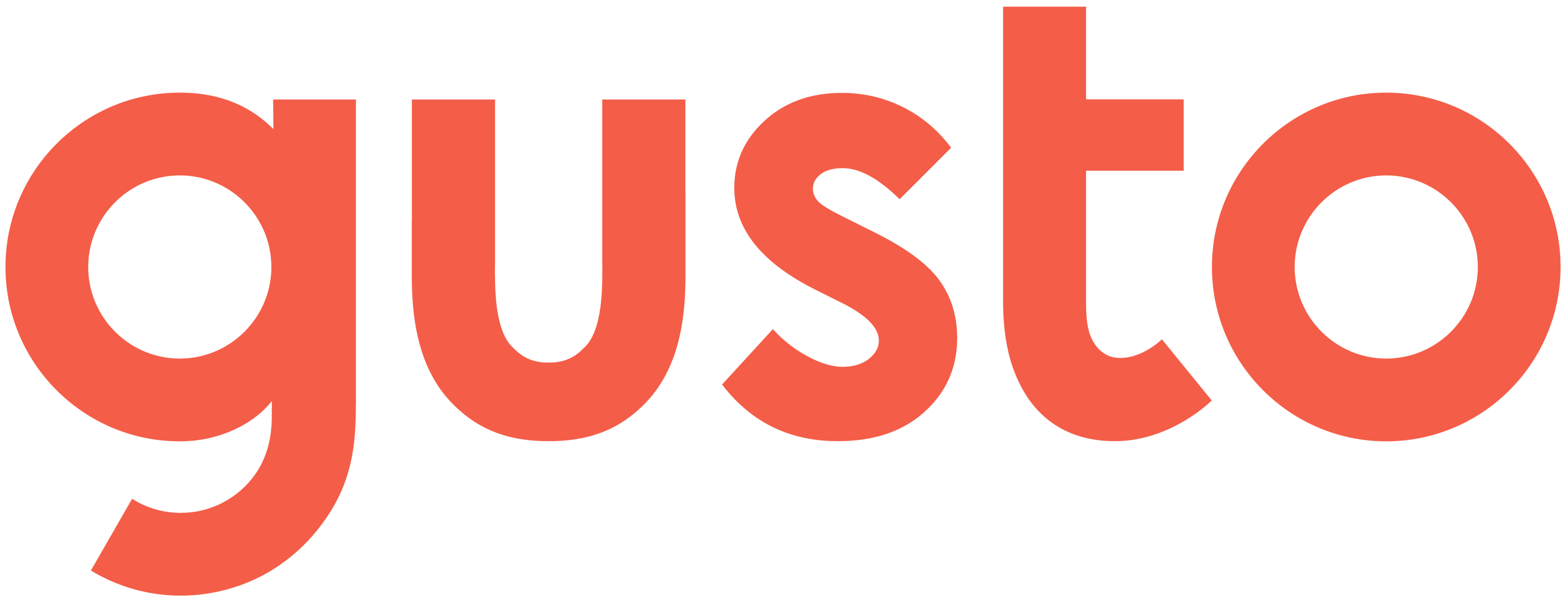 Gusto logo, workers compensation