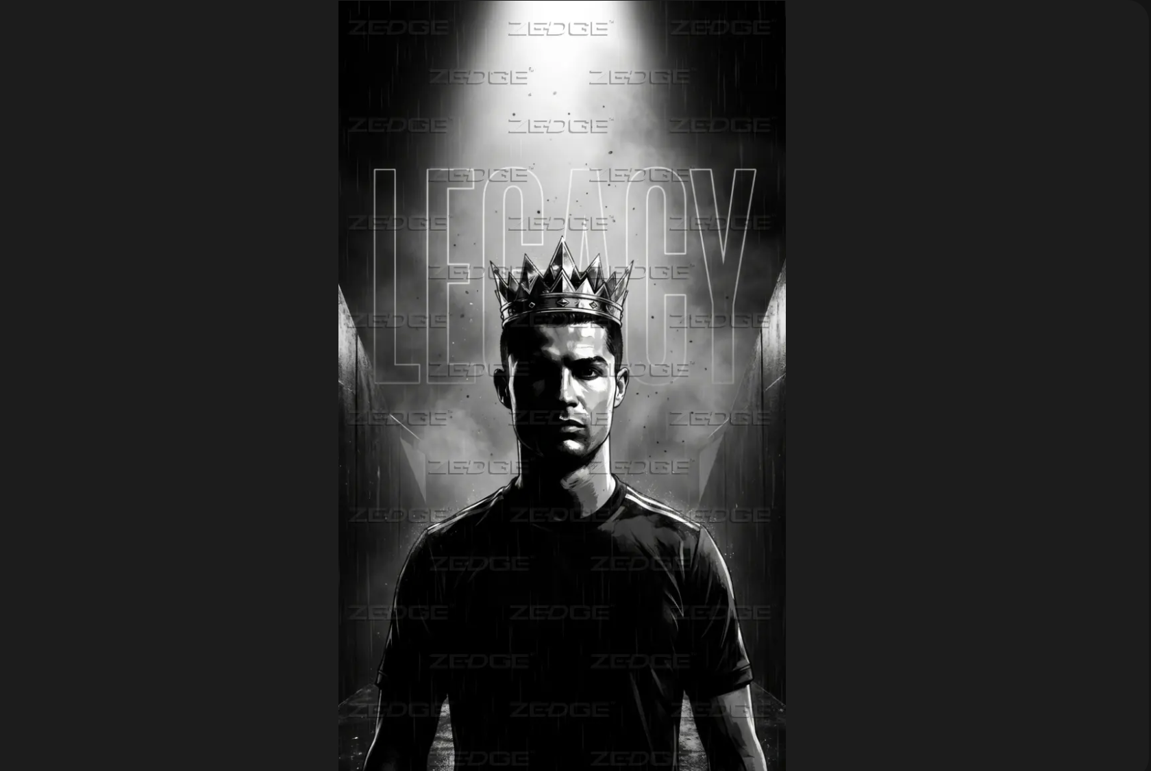 black ronaldo wallpaper