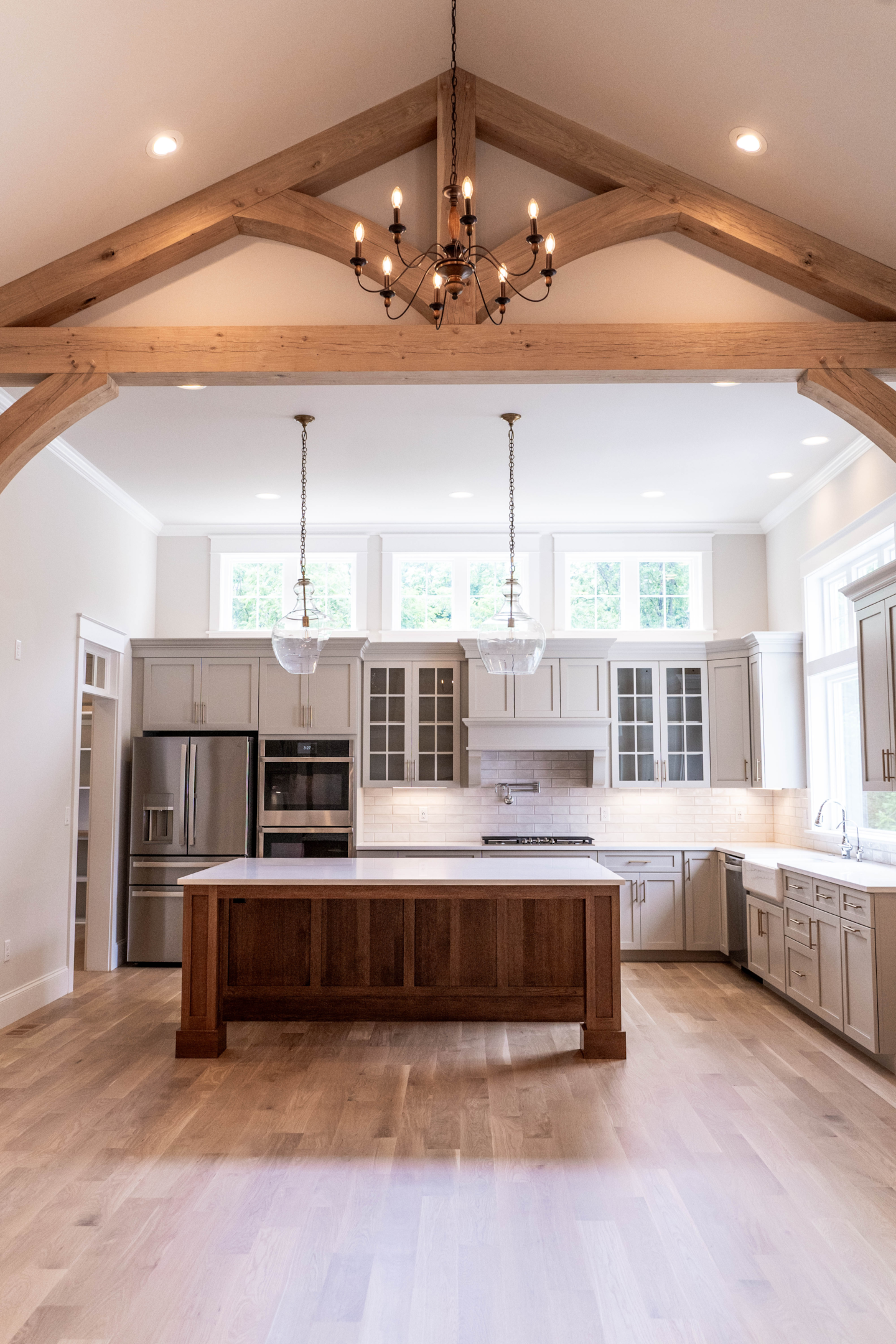 A Ironstone Homes custom kitchen with some modern farmhouse flair