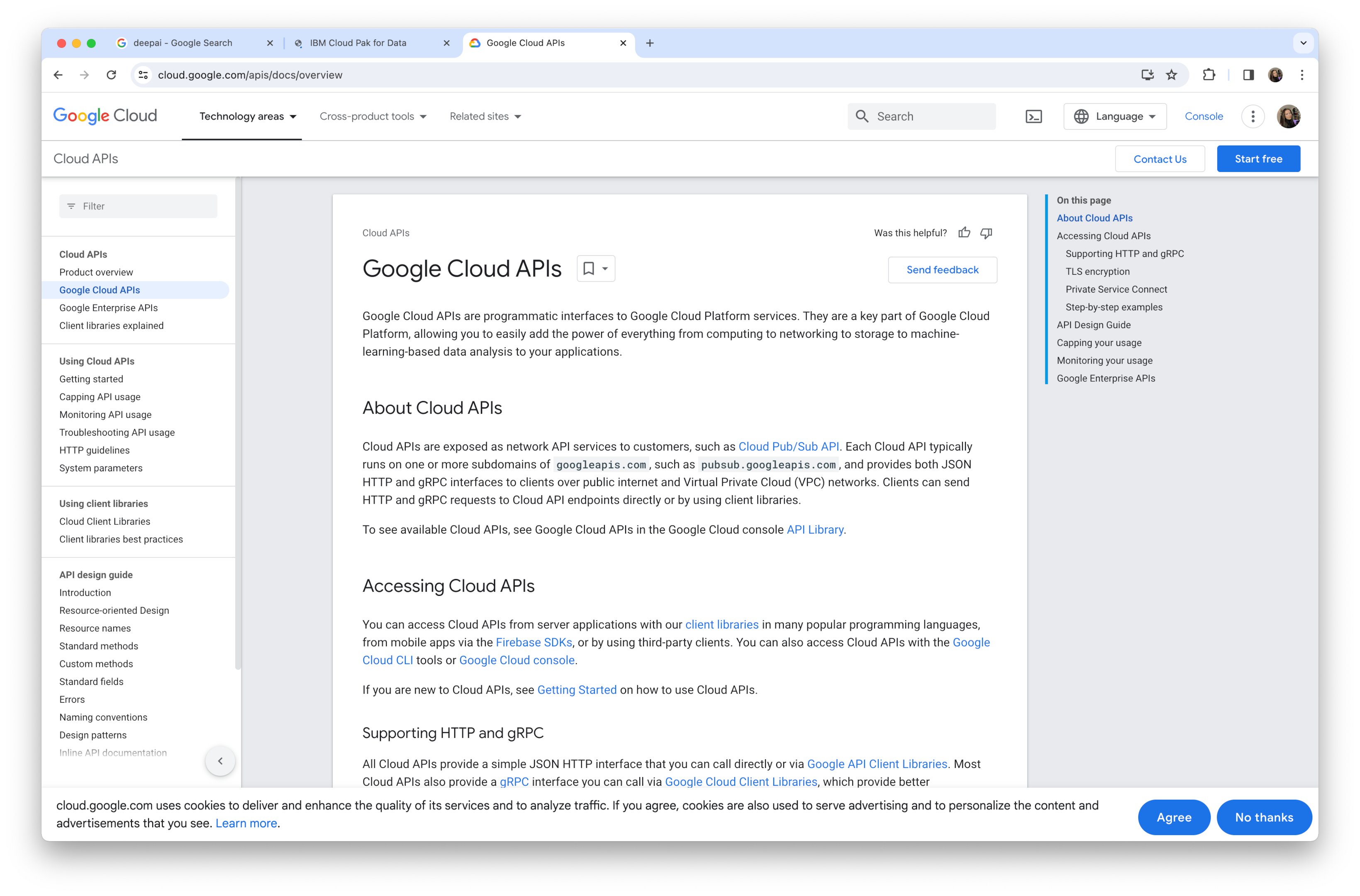 Google Cloud APIs
