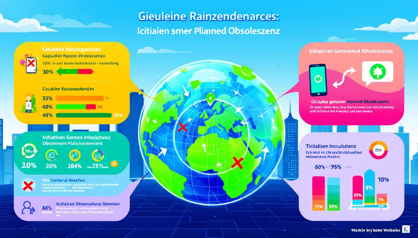 Gesetzliche Rahmenbedingungen und Initiativen gegen geplante Obsoleszenz.