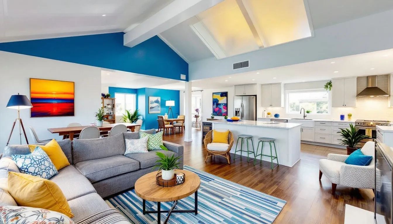 A well-decorated Airbnb property on the Sunshine Coast, showcasing inviting furnishings and amenities.