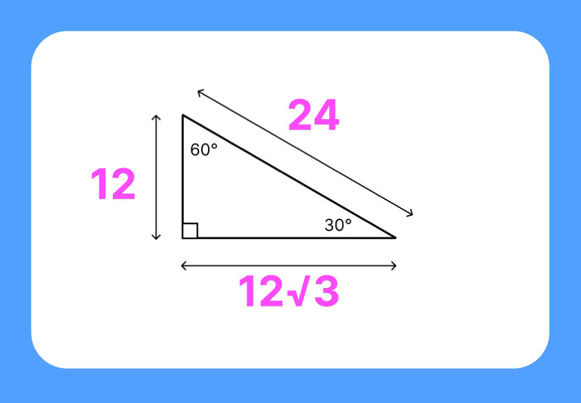 30 60 90 triangle Question 3